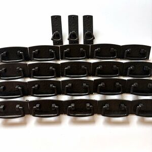 Set of Metal Drawer Pulls and Handles